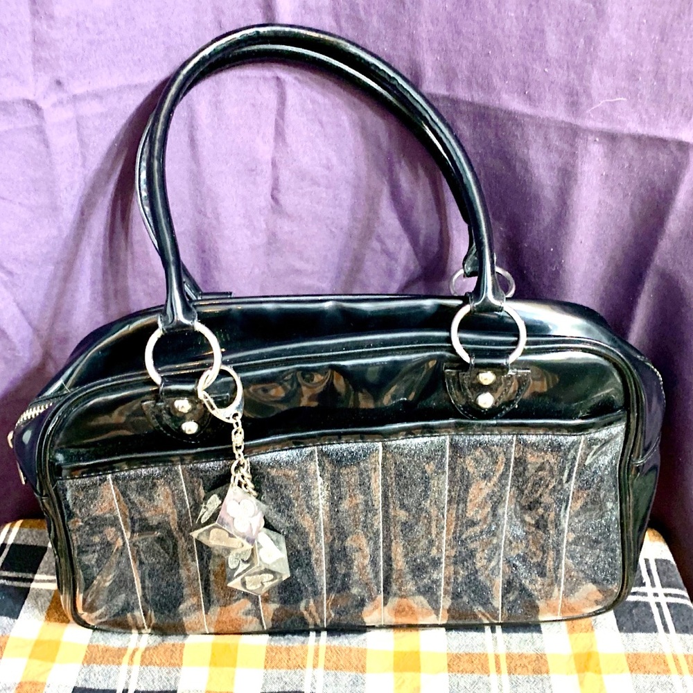 Pinup/Rockabilly LuxDeVille Silver Sparkle Bowler